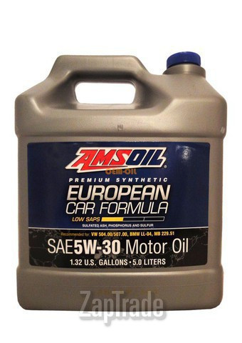 Купить моторное масло Amsoil European Car Formula Low-SAPS Synthetic Motor Oil  | Артикул AEL5L